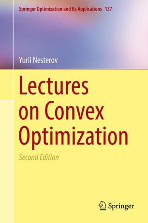 Lectures On Convex Optimization 2nd Ed Yurii Nesterov