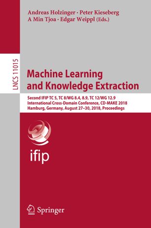 Machine Learning And Knowledge Extraction Second Ifip Tc 5 Tc 8wg 84 89 Tc 12wg 129 International Crossdomain Conference Cdmake 2018 Hamburg Germany August 2730 2018 Proceedings 1st Ed Andreas Holzinger