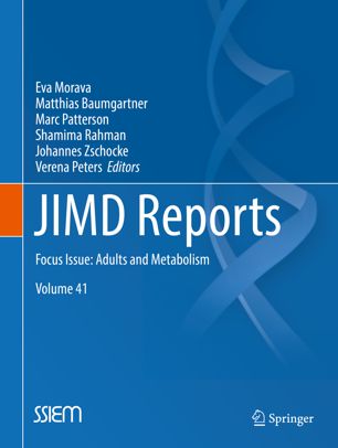Jimd Reports Volume 41 Focus Issue Adults And Metabolism 1st Ed Eva Morava