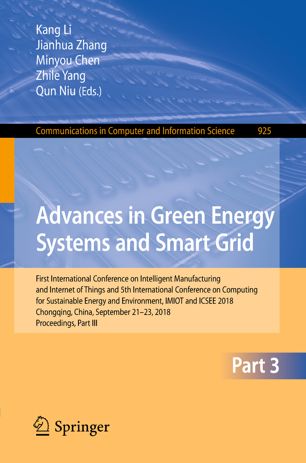 Advances In Green Energy Systems And Smart Grid 1st Ed Kang Li