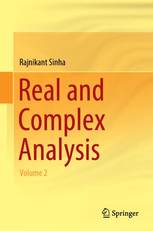 Real And Complex Analysis Volume 2 1st Ed Rajnikant Sinha