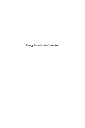 Energy Transfers By Convection Benallou Abdelhanine