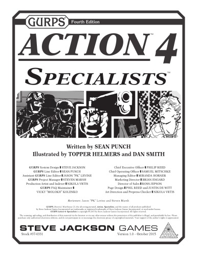 Gurps 4th Edition Action 4 Specialists Sean Punch