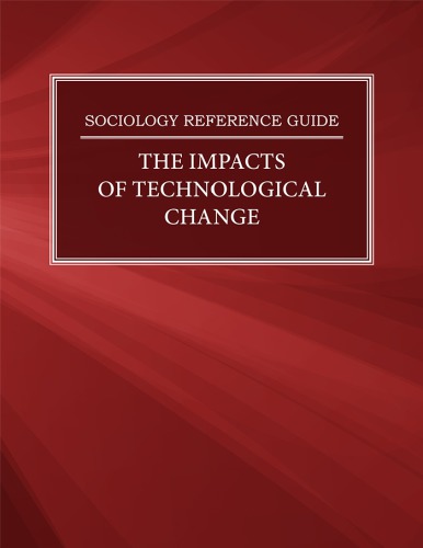 Impacts Of Technological Change Press Editors Of Salem