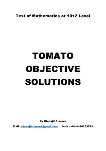 Isi Preparation Solutions Test Of Mathematics At The 10 2 Level Indian Statistical Institute Bstat Entrance Test Exam Useful For Kvpy Rmo Inmo Imo Mathematics Olympiads Isi Indian Statistical Institute