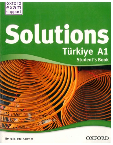 Solutions Türkiye A1 Students Book 10th Edition Tim Falla