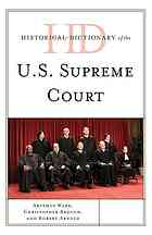 Historical Dictionary Of The Us Supreme Court Arnold Robert Brough