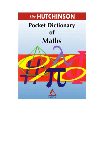 The Hutchinson Pocket Dictionary Of Maths Helicon