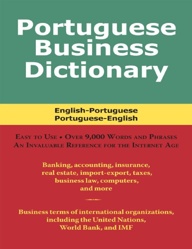 Portuguese Business Dictionary Sofer Morry