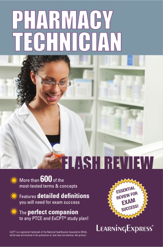 Pharmacy Technician Flash Review 1st Learningexpress