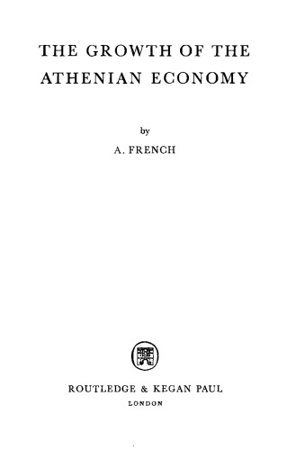 The Growth Of The Athenian Economy A French