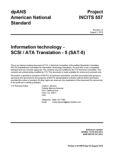 Scsiata Translation 5 Sat5 R01a R01a Neil T Wanamaker