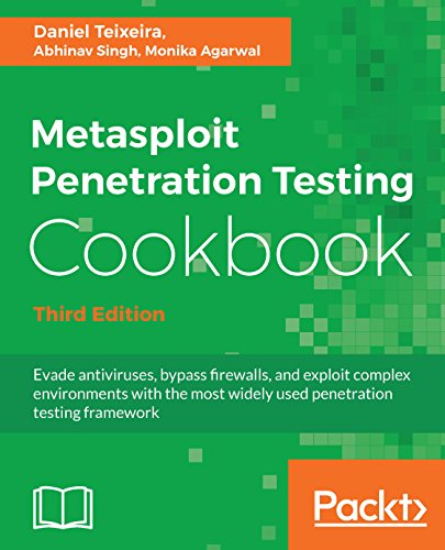 Metasploit Penetration Testing Cookbook Evade Antiviruses Bypass Firewalls And Exploit Complex Environments With The Most Widely Used Penetration Testing Framework 3rd Edition Daniel Teixeira