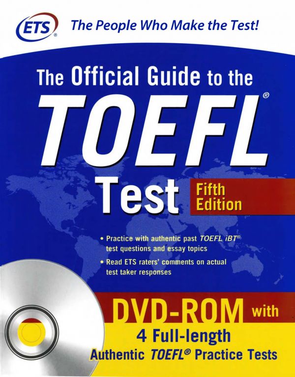 The Official Guide To The Toefl Test Fifth Edition 5th Educational Testing Service