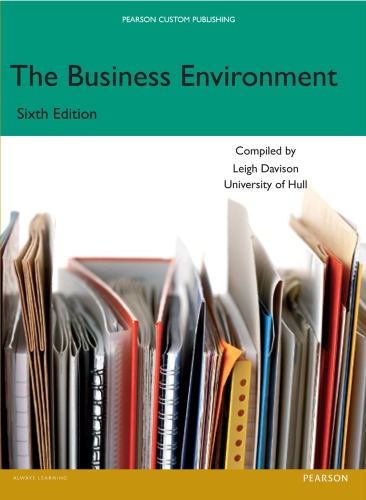The Business Environment 6th Edition Leigh Davison