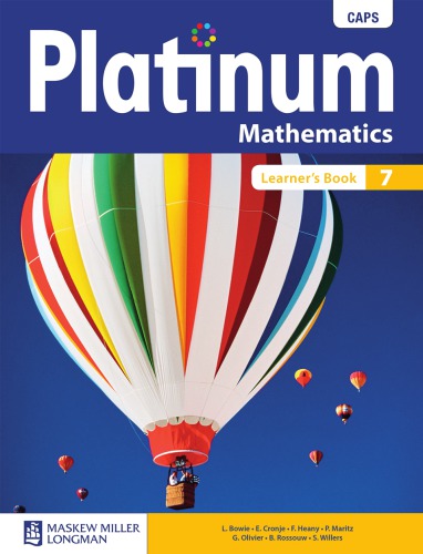 Platinum Mathematics 7 Learners Book Bowie Lorrainne