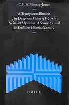 A Transparent Illusion The Dangerous Vision Of Water In Hekhalot Mysticism A Sourcecritical And Traditionhistorical Inquiry Morrayjones