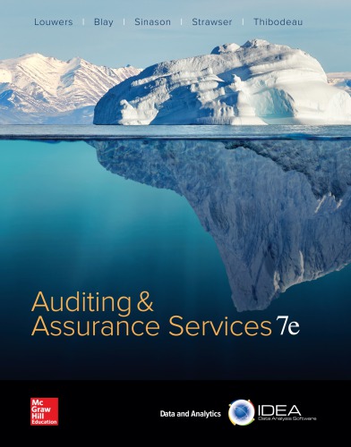 Auditing And Assurance Services 7th Edition Timothy J Louwers