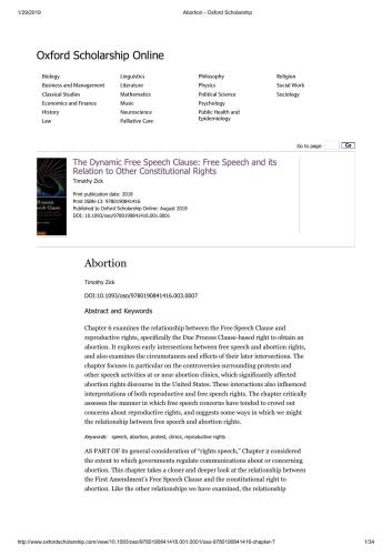 The Dynamic Free Speech Clause Free Speech And Its Relation To Other Constitutional Rights 1st Edition Timothy Zick