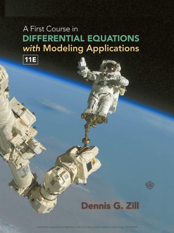 A First Course In Differential Equations With Modeling Applications 11th Edition Dennis G Zill