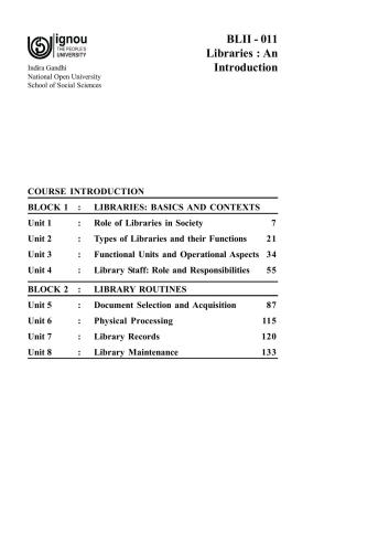 Certificate Programme In Library And Information Science Clis Ignou