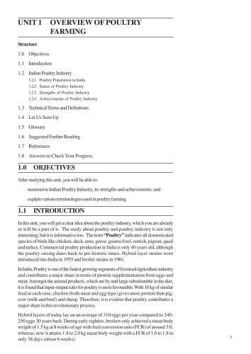 Certificate In Poultry Farming Cpf Ignou