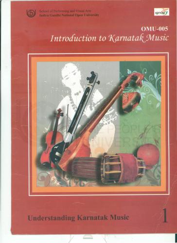 Certificate In Performing Arts Karnataka Music Cpakm Ignou