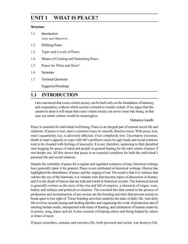 Ma In Gandhi And Peace Studies Magps 2nd Year Ignou