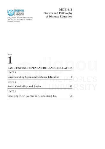 Ma In Distance Education Made Ignou