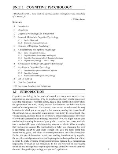 Ma In Psychology Mapc First Year Ignou