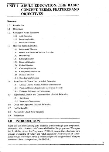 Master Of Arts Education Ma Edu Specialized Areas In Education Ignou