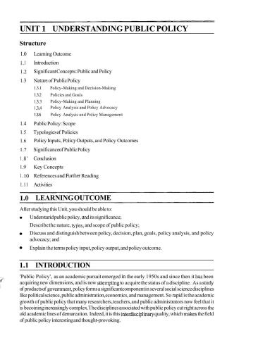 Master Of Arts Public Administration Mpa 2nd Year Ignou