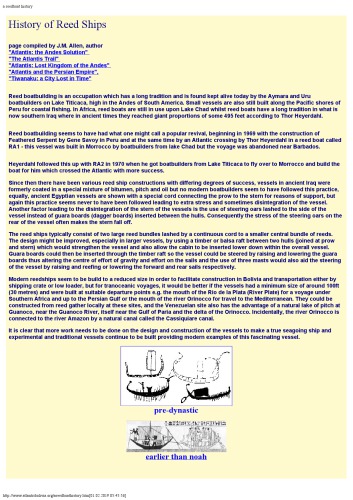 Reedboat Building Reed Boat Building Papyrus Boat Building South American Reed Boat Sailboat Ship Plan Plans Thor Heyerdahl