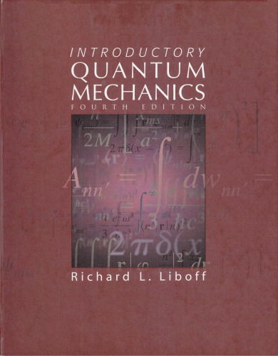 Introductory Quantum Mechanics 4th Edition Richard L Liboff