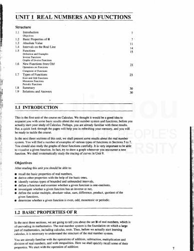 Bdpelective Coursebachelor Of Sciences Bscmathematics Ignou