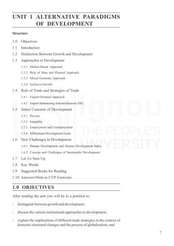 Bdpelective Coursebachelor Of Arts Baeconomics Ignou