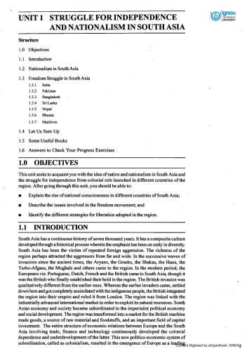 Bdpelective Coursebachelor Of Arts Bapolitical Science Partii Ignou