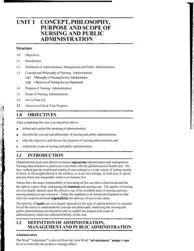 Diploma In Nursing Administrationdna Ignou