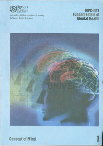 Post Graduate Diploma In Mental Health Pgdmh Ignou