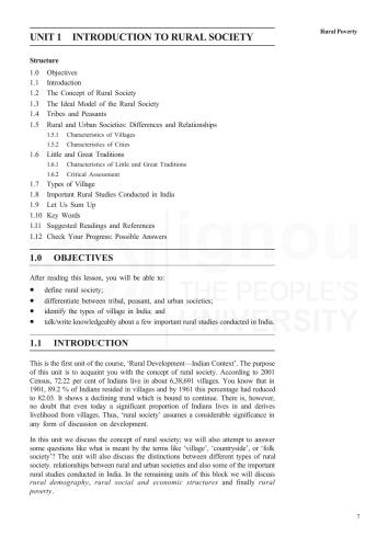 Post Graduate Diploma Programme In Rural Development Pgdrd Ignou