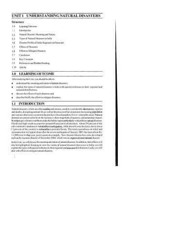 Post Graduate Diploma In Disaster Management Pgddm Ignou