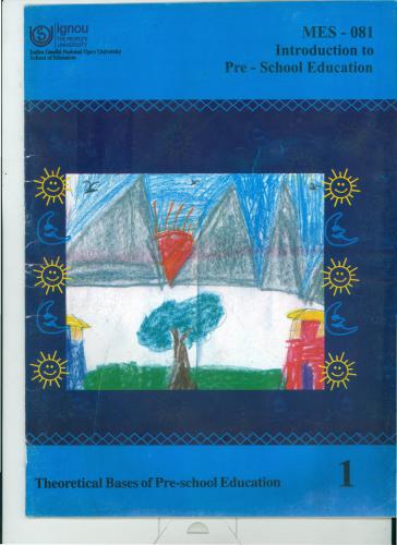 Post Graduate Diploma In Preprimary Educationpgdppedpart1 Ignou
