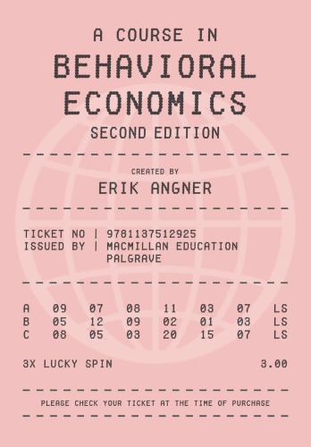 A Course In Behavioral Economics 2nd Erik Angner