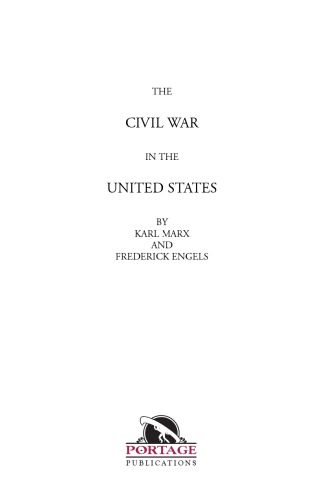The Civil War In The United States 2nd Edition Karl Marx Frederick Engels