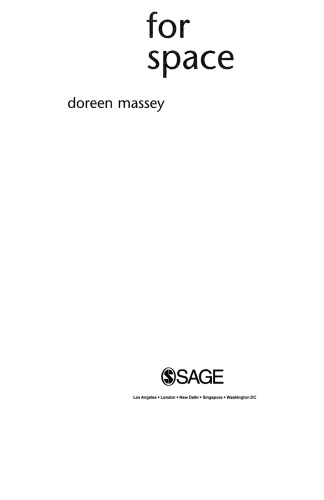 For Space 1st Edition Doreen Massey