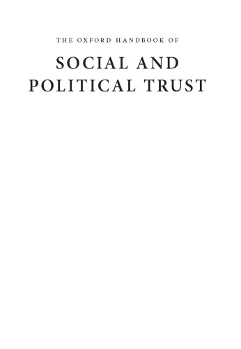 The Oxford Handbook Of Social And Political Trust 1st Edition Eric M Uslaner
