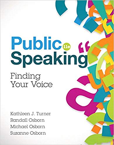 Public Speaking 11th Edition 11th Kathleen J Turner Randall Osborn