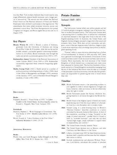 Potato Famine St James Encyclopedia Of Labor History Worldwide