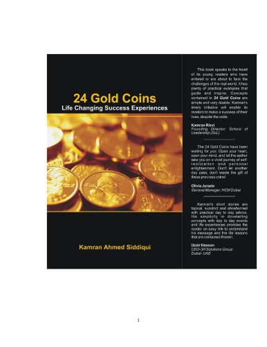 24 Gold Coins Life Changing Success Experiences And Messages Of Hope Kamran Siddiqui