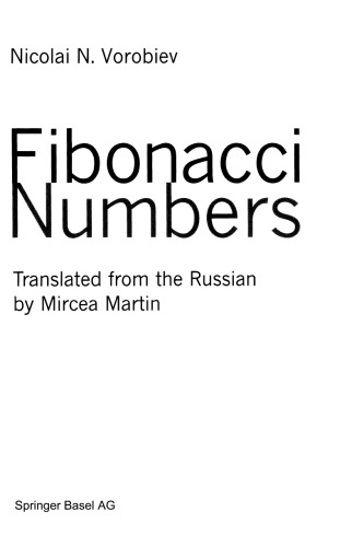 Fibonacci Numbers Nicolai N Vorobiev